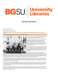 Archival Chronicle: Vol 8 No 3 by Bowling Green State University. Center for Archival Collections