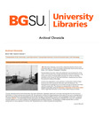 Archival Chronicle: Vol 9 No 1 by Bowling Green State University. Center for Archival Collections