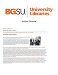 Archival Chronicle: Vol 11 No 3 by Bowling Green State University. Center for Archival Collections