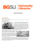 Archival Chronicle: Vol 12 No 1 by Bowling Green State University. Center for Archival Collections