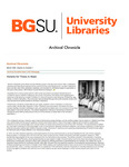 Archival Chronicle: Vol 14 No 1 by Bowling Green State University. Center for Archival Collections