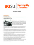 Archival Chronicle: Vol 17 No 1 by Bowling Green State University. Center for Archival Collections