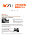 Archival Chronicle: Vol 20 No 3 by Bowling Green State University. Center for Archival Collections