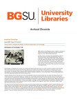 Archival Chronicle: Vol 21 No 2 by Bowling Green State University. Center for Archival Collections