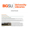Archival Chronicle: Vol 22 No 2 by Bowling Green State University. Center for Archival Collections