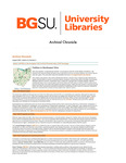 Archival Chronicle: Vol 23 No 2 by Bowling Green State University. Center for Archival Collections