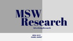 MSW Research by Isabel Barnt
