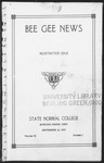 Bee Gee News September 12, 1927 by Bowling Green State University