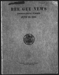 Bee Gee News Commencement Number June 10, 1935 by Bowling Green State University