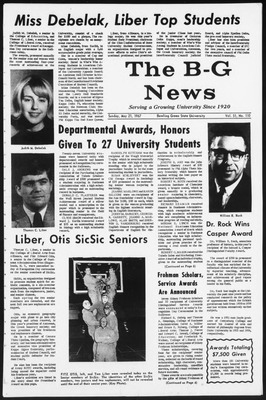 "The B-G News May 21, 1967" By Bowling Green State University