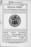 1921-1922 BGSNC Catalog