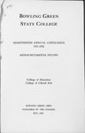 1931-1932 BGSC Catalog