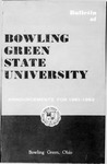 1961-1962 BGSU Catalog by Bowling Green State University