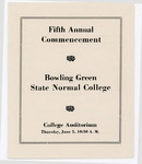 June 1919 Commencement Program