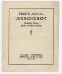 June 1922 Commencement Program