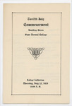 July 1926 Commencement Program