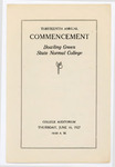 June 1927 Commencement Program