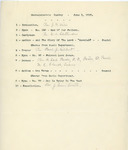 June 1928 Baccalaureate Service Program