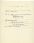 June 1929 Baccalaureate Service Program