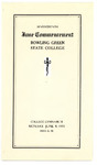 June 1931 Commencement Program