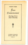 June 1937 Commencement Program