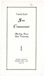 June 1938 Commencement Program