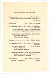 1940 Baccalaureate Service Program