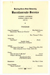 June 1940 Baccalaureate Service Program