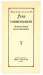 June 1941 Commencement Program