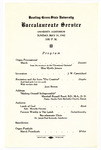 May 1942 Baccalaureate Service Program