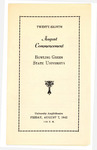 August 1942 Commencement Program