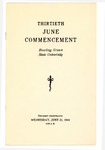 June 1944 Commencement Program
