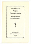 August 1944 Commencement Program