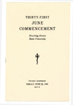 June 1945 Commencement Program