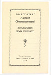 August 1945 Commencement Program
