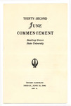 June 1946 Commencement Program
