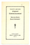 August 1946 Commencement Program