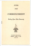 June 1948 Commencement Program
