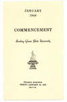 January 1949 Commencement Program
