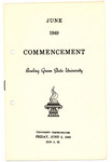June 1949 Commencement Program