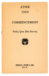 June 1950 Commencement Program