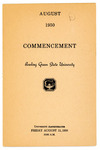 August 1950 Commencement Program