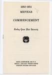 January 1954 Commencement Program