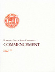 August 2000 Commencement Program by Bowling Green State University