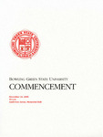 December 2000 Commencement Program by Bowling Green State University