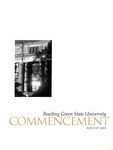 August 2001 Commencement Program by Bowling Green State University