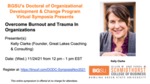 March 23, 2022: Dealing with Burnout, Adversity and Trauma in Organizations