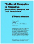 Cultural Struggles in Narrative: Human Rights Reporting Truth and Commissions