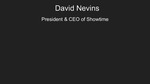 Showtime: David Nevins