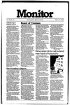 Monitor Newsletter March 18, 1985 by Bowling Green State University